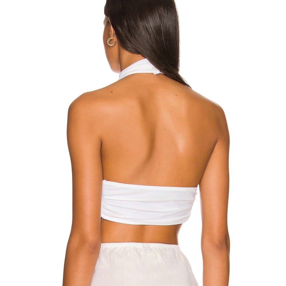 OW Collection Indigo Top in White - Picture 2 of 2